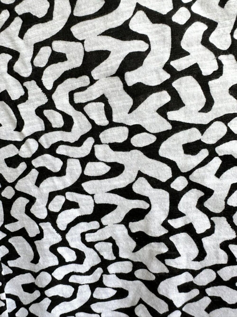 NWT Kinesis Pullover Top XL Black White Stripe Abstract Dolman Sleeves Workwear - Picture 7 of 12